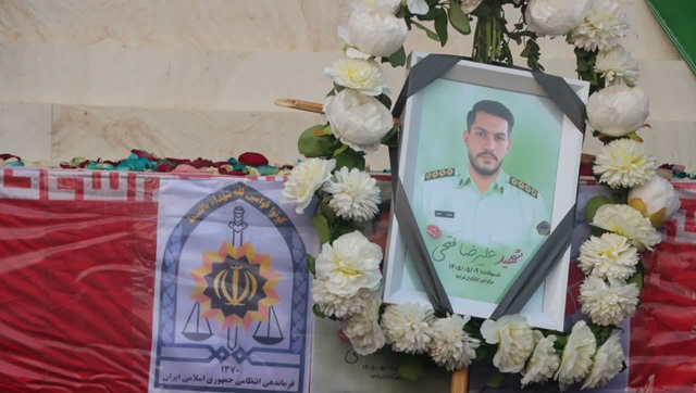 تشییع باشکوه پیکر شهید مدافع امنیت «علیرضا فتحی»