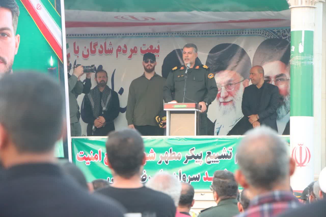 مراسم تشییع شهید فتحی در شادگان 
